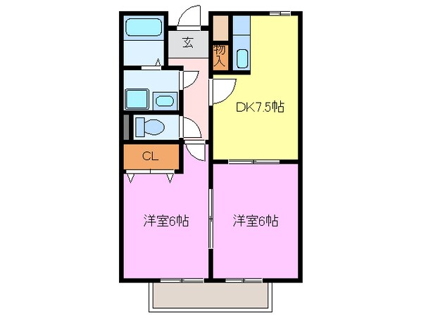 稲沢駅 徒歩11分 1階の物件間取画像